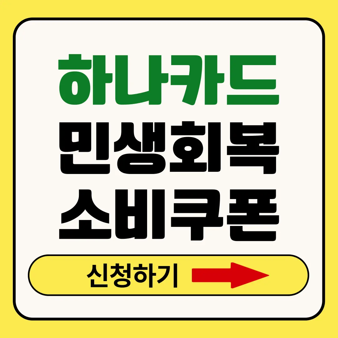 하나카드 민생회복지원금